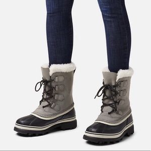 SOREL Caribou Waterproof Winter Boots Sherpa Cuff